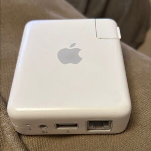 Apple White Power Adapter with USB and Ethernet-style Port